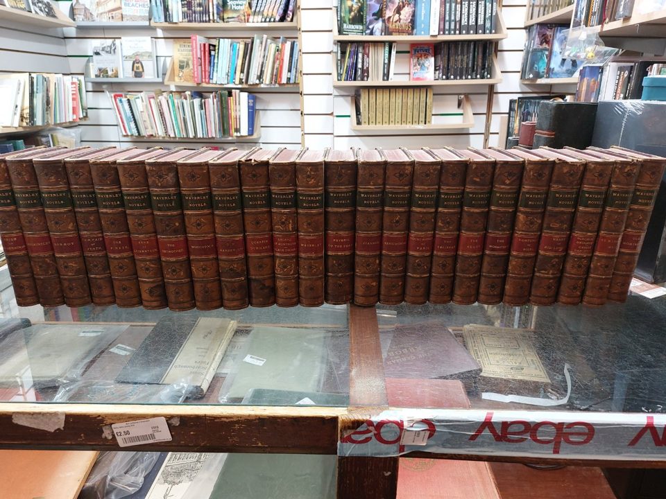 Waverley Novels 1880's 24 Vols Octavio Leather
