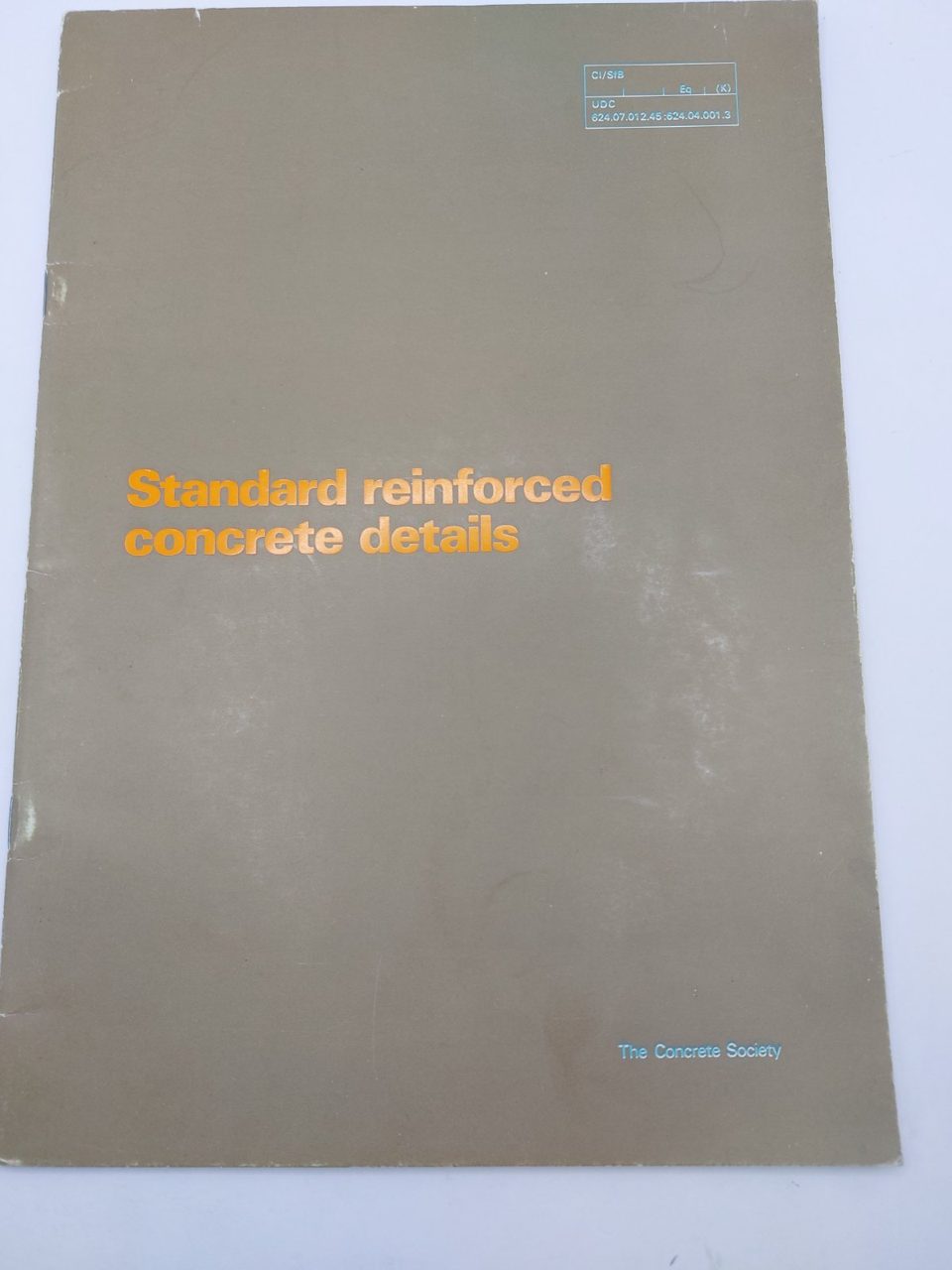 Standard reinforced concrete details