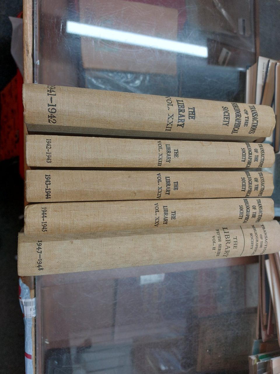 The Library 4th & 5th Series 1941-1948 5 Volumes