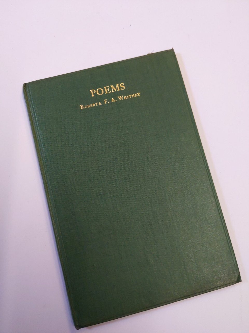 Poems Roberta F.A. Whitney