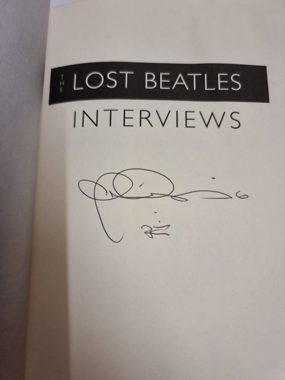 Signed The Lost Beatles Interviews Geoffrey Giuliano 1994 HC 1st Printing
