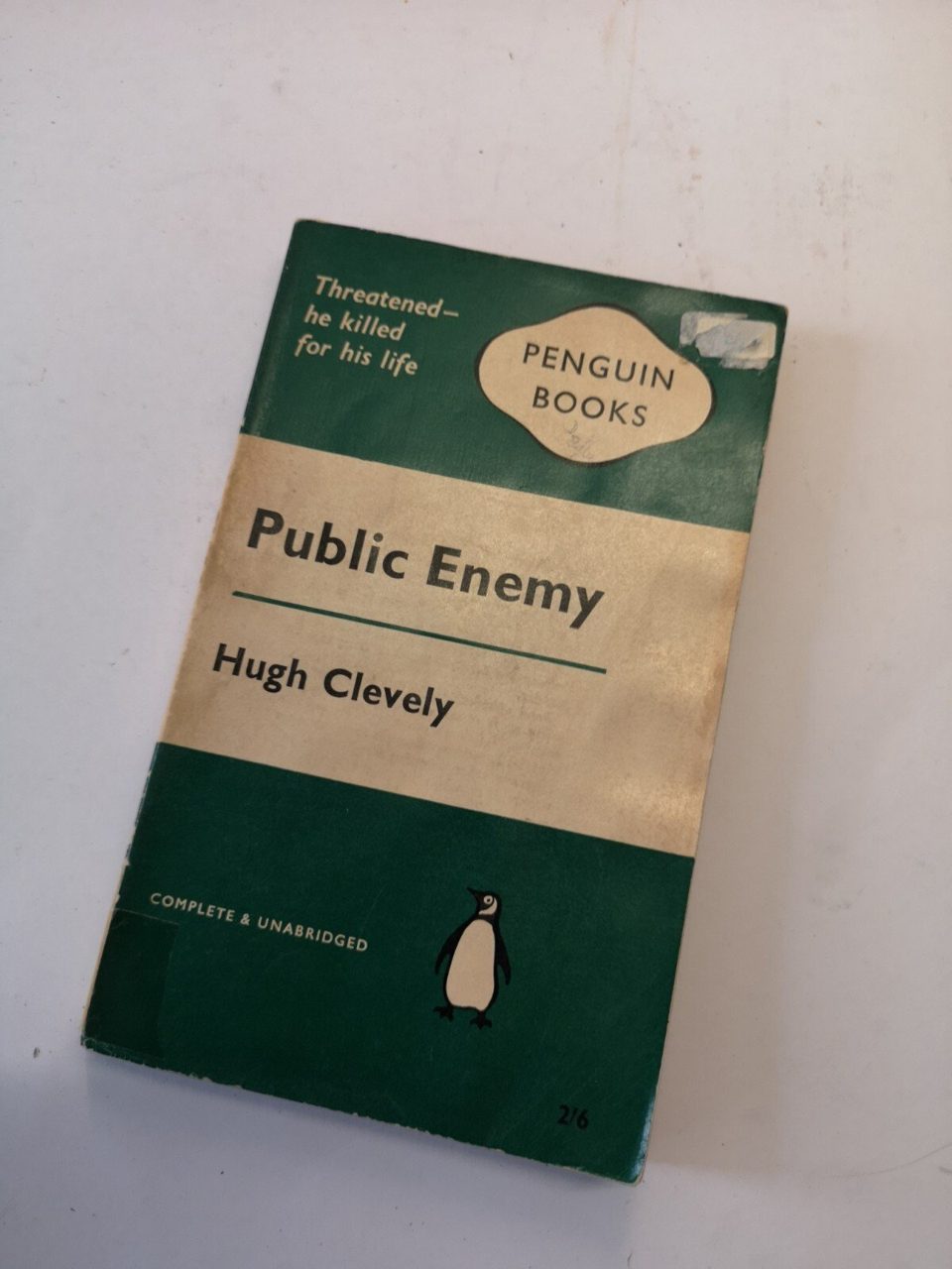 Public Enemy By Hugh Clevely, Penguin Green First Edition