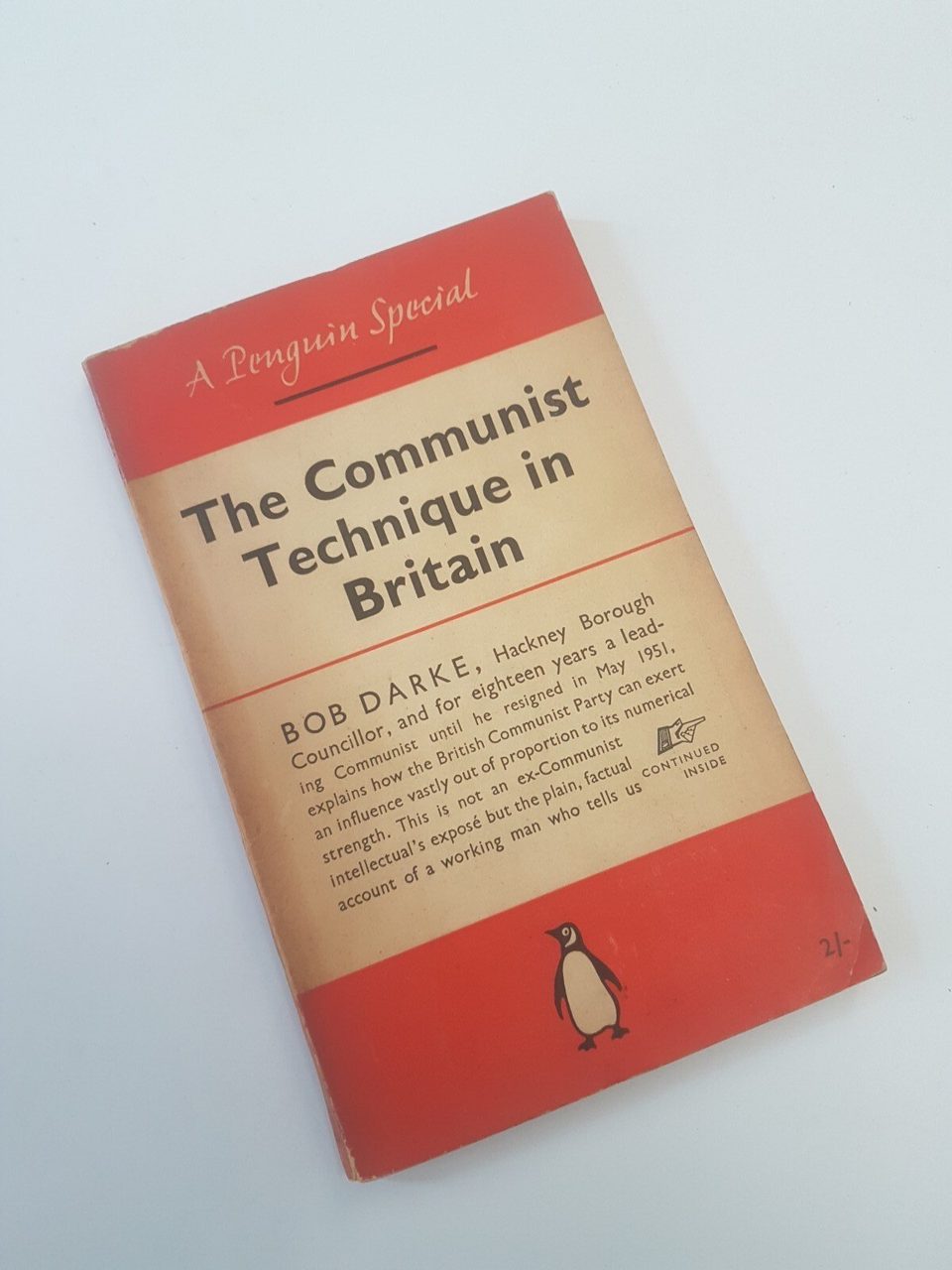The Communist Technique In Britain Bob Dark A Penguin Special Books