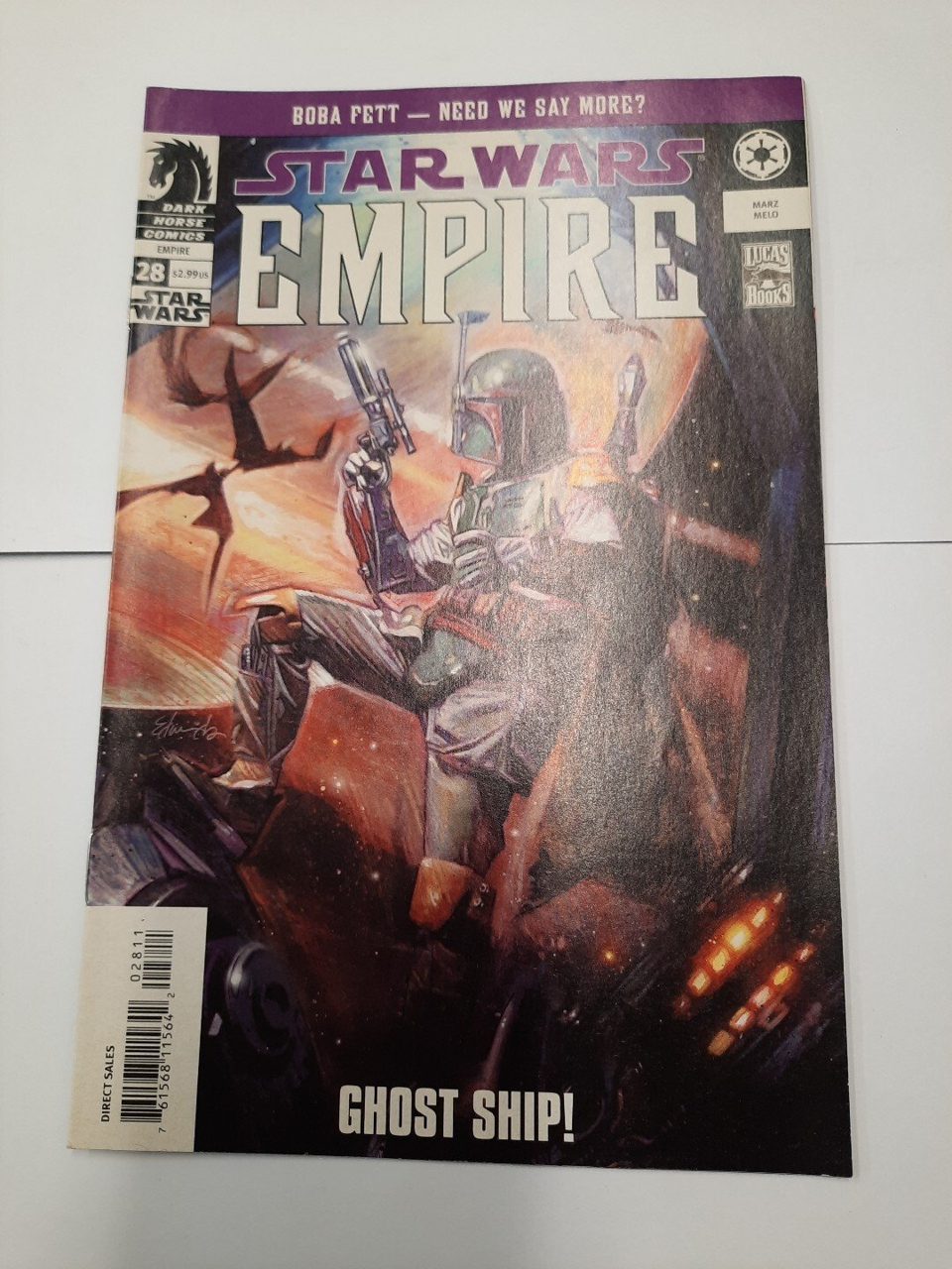 Marvel Comics Star Wars Empire #28 2004 Boba Fett Cover Ghost Ship