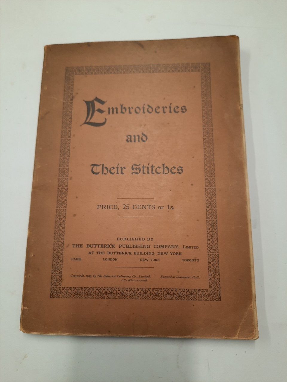 Embroideries and Their Stitches Pub: Butterick, New York