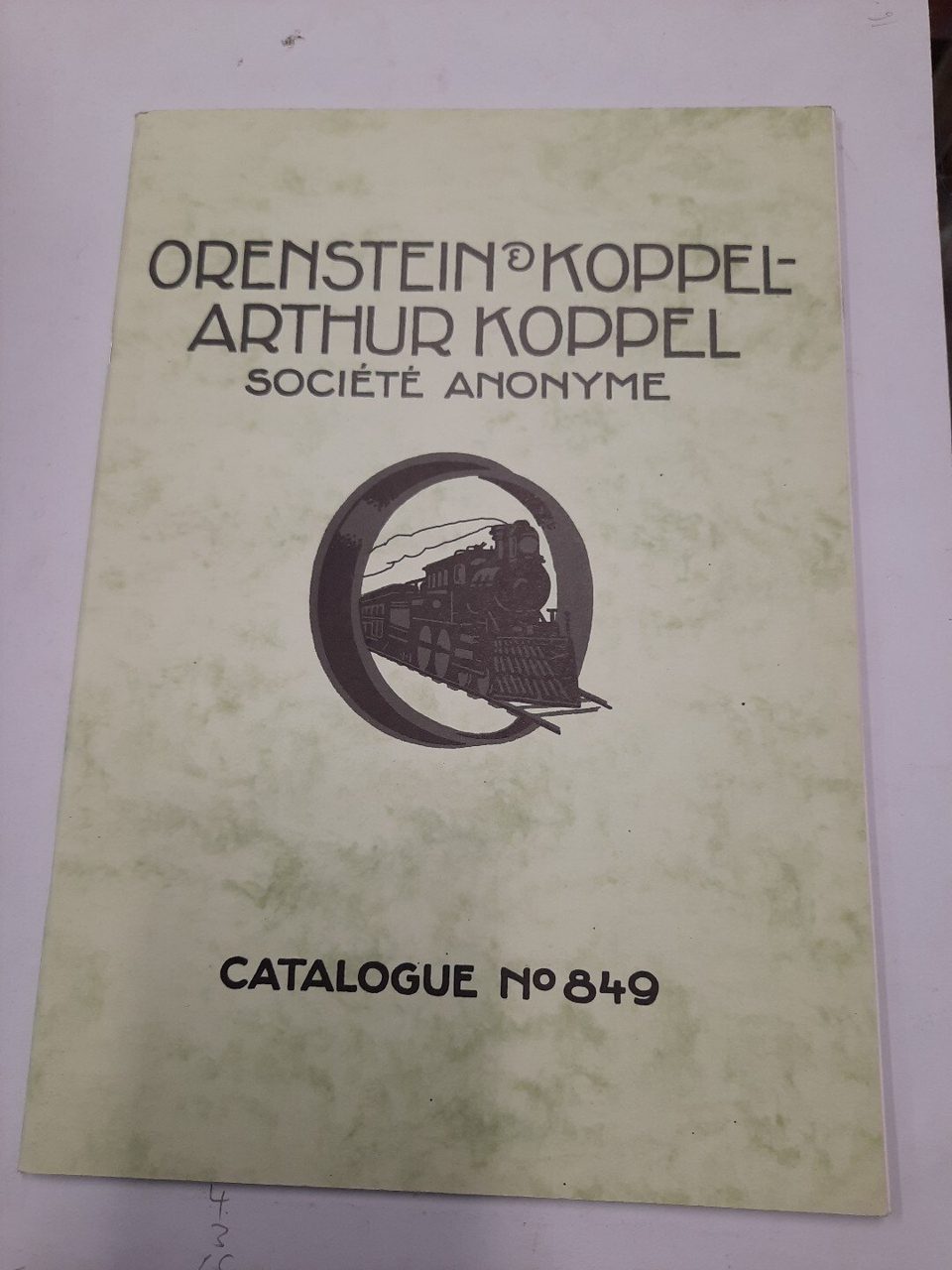 Orenstein & Koppel - Arthur Koppel - Catalogue No 849 (Reprint) | EMH-Bude