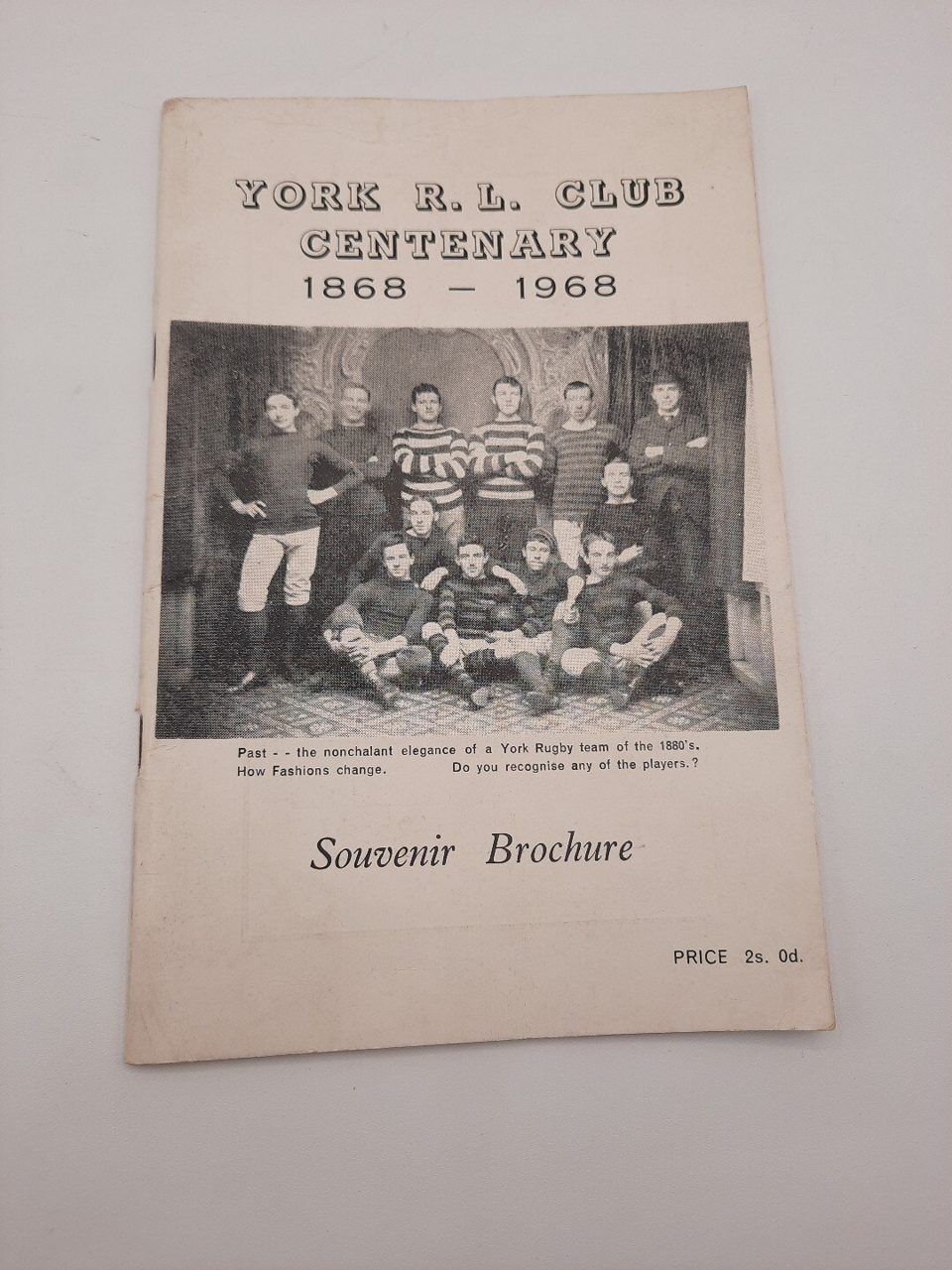 York R. L. Club Centenary 1868-1968 Souvenir Brochure