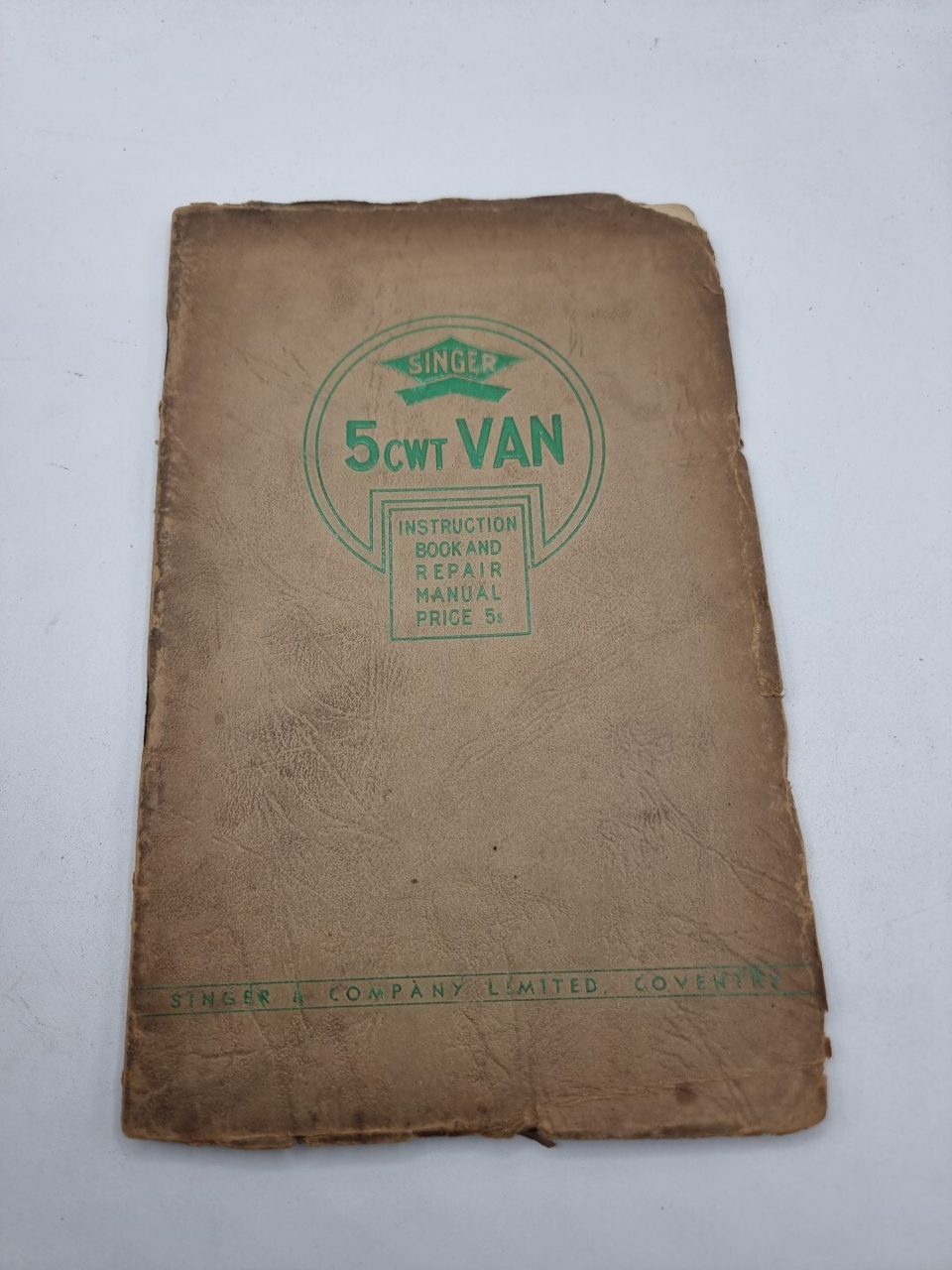 Instruction book Repair manual Singer 5-cwt Delivery Van