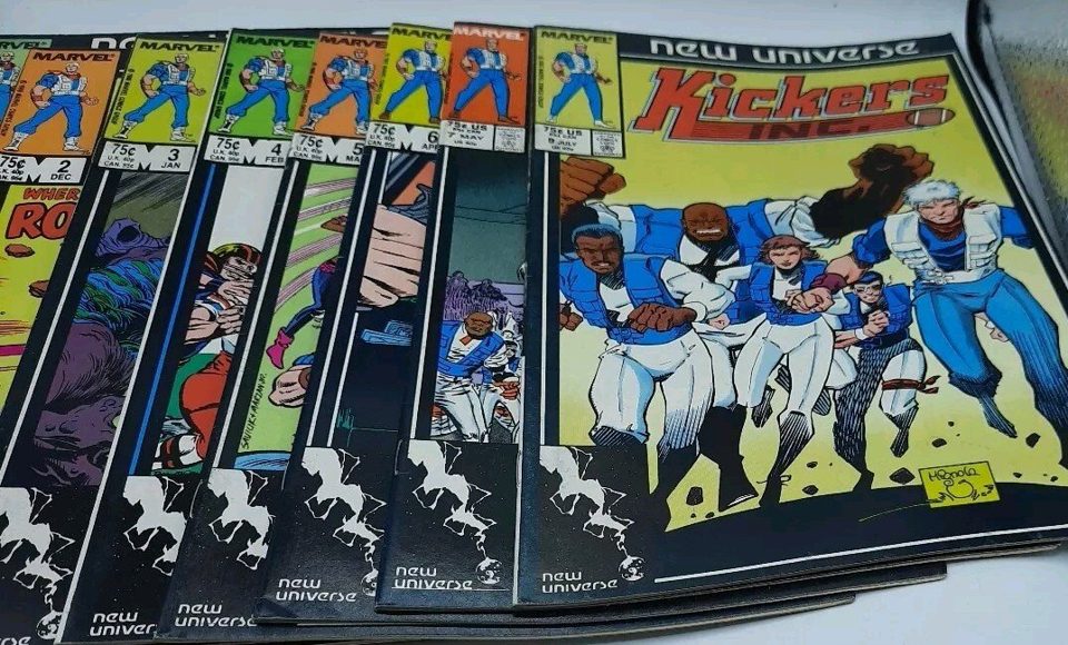 Marvel Comics Kickers Inc New Universe #1-9, #8 Missing Near Complete Set