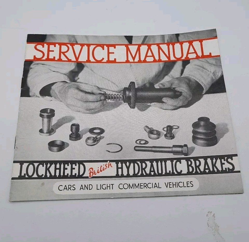 Lockheed British Hyraulic Brakes Service Manual Vintage.