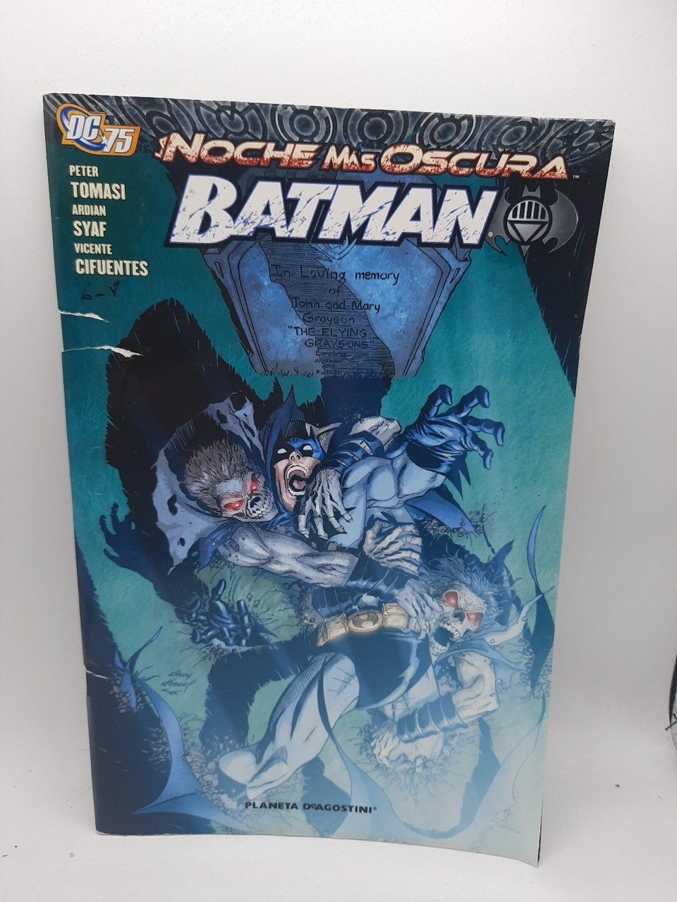 DC Comics 75 Noche Mas Oscura Batman DeAgostini 2010 Spanish Poor Condition