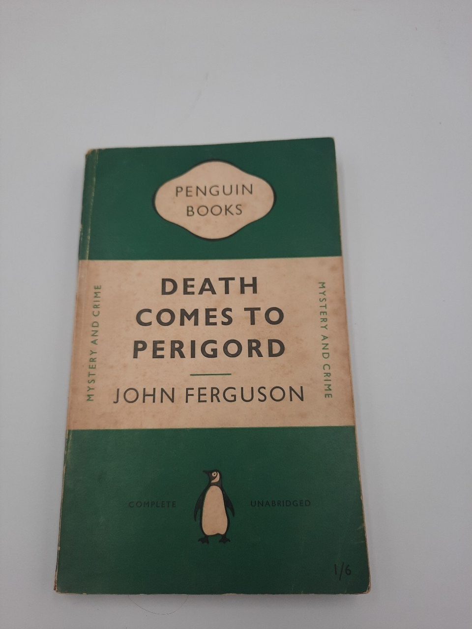 1st Edition Death comes to Perigord Ferguson, John Alexander 1950 Penguin Book