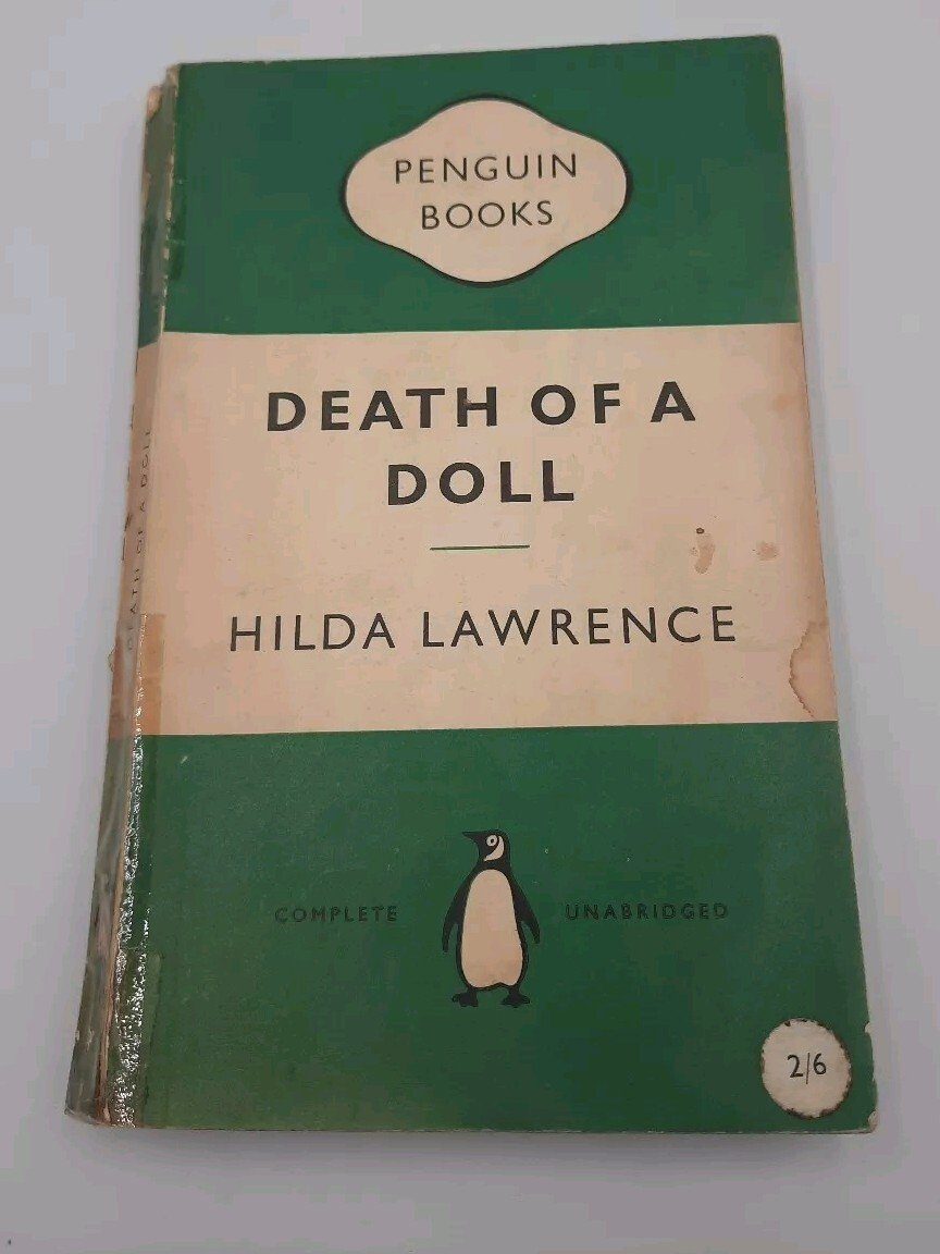 1st Edition Hilda Lawrence death of a doll 1954 Penguin Paperback Acceptable