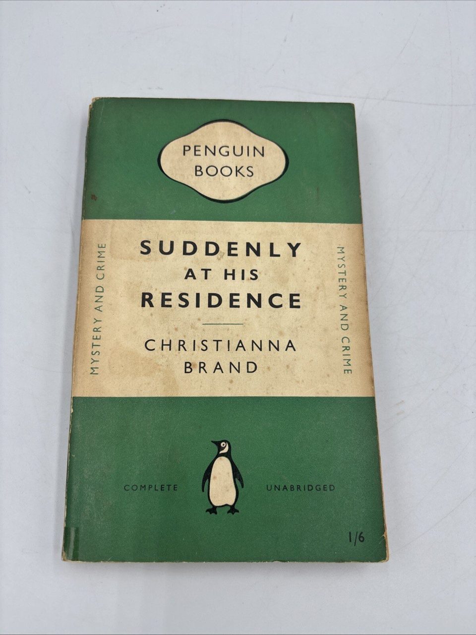 Suddenly at His Residence by Christianna Brand. Penguin Crime fiction