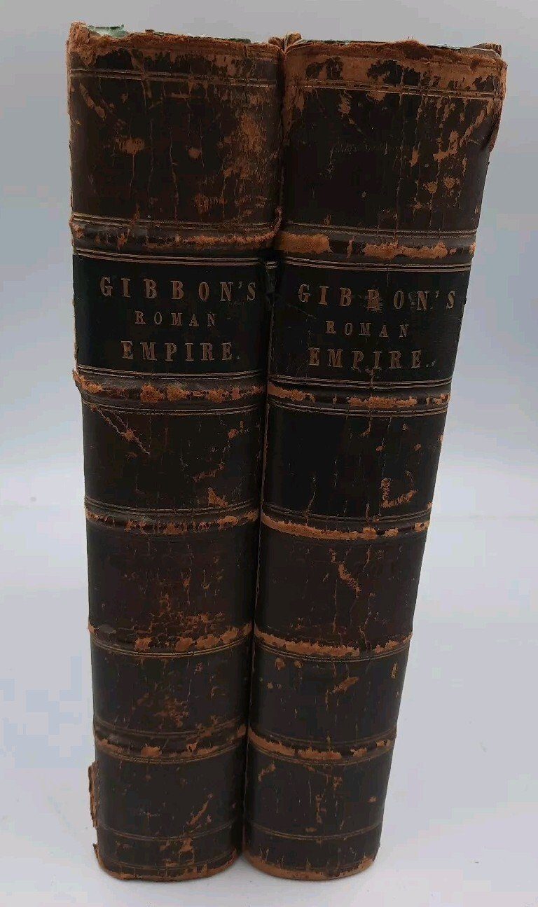 Gibbon's Roman Empire Vol 1-2 Illustrated Edition Vintage 1800s