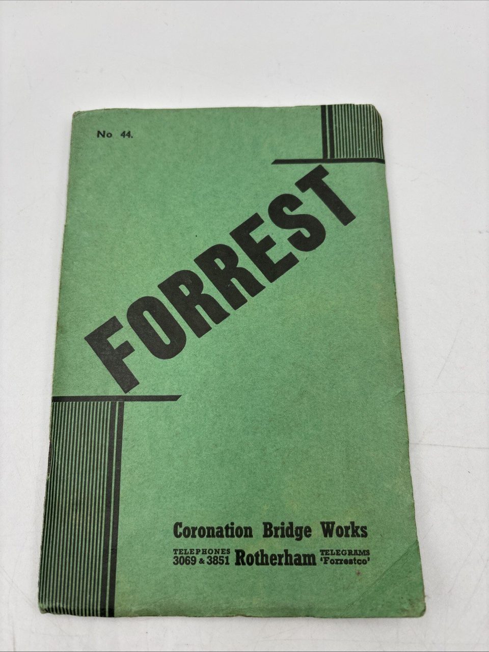 W. FORREST, Coronation Bridge Works Rotherham. Sheet Metal Machinery..
