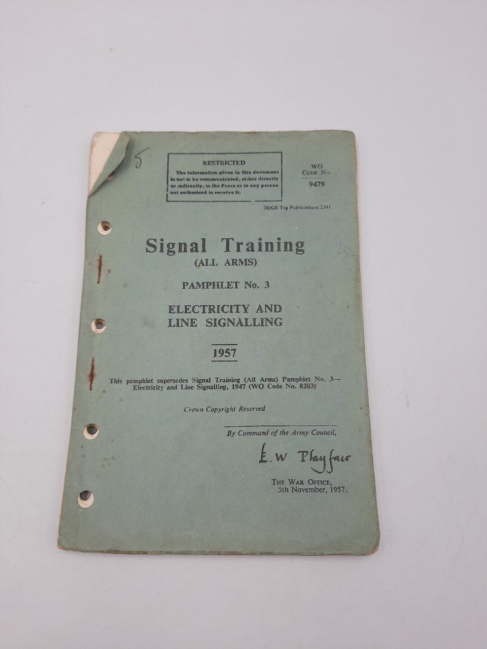 Signal Training Electricity And Line Signalling Pamphlet No. 3