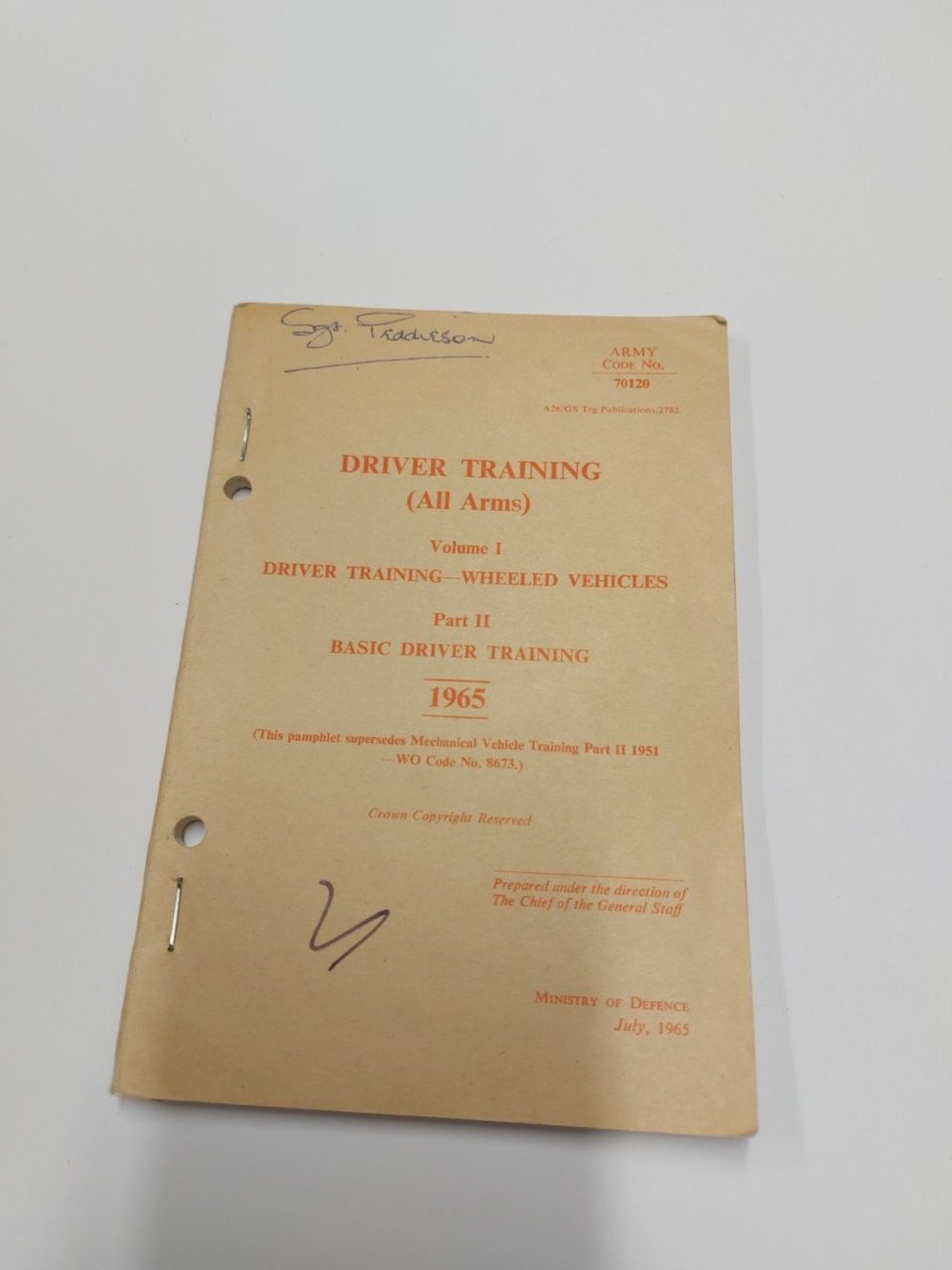 Driver Training Volume 1 Part 2 Wheeled Vehicles