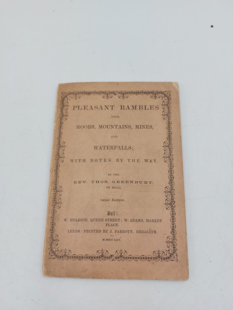 Pleasant Rambles Over Moors Mountains Mines And Waterfalls Rev Thos Greembury...