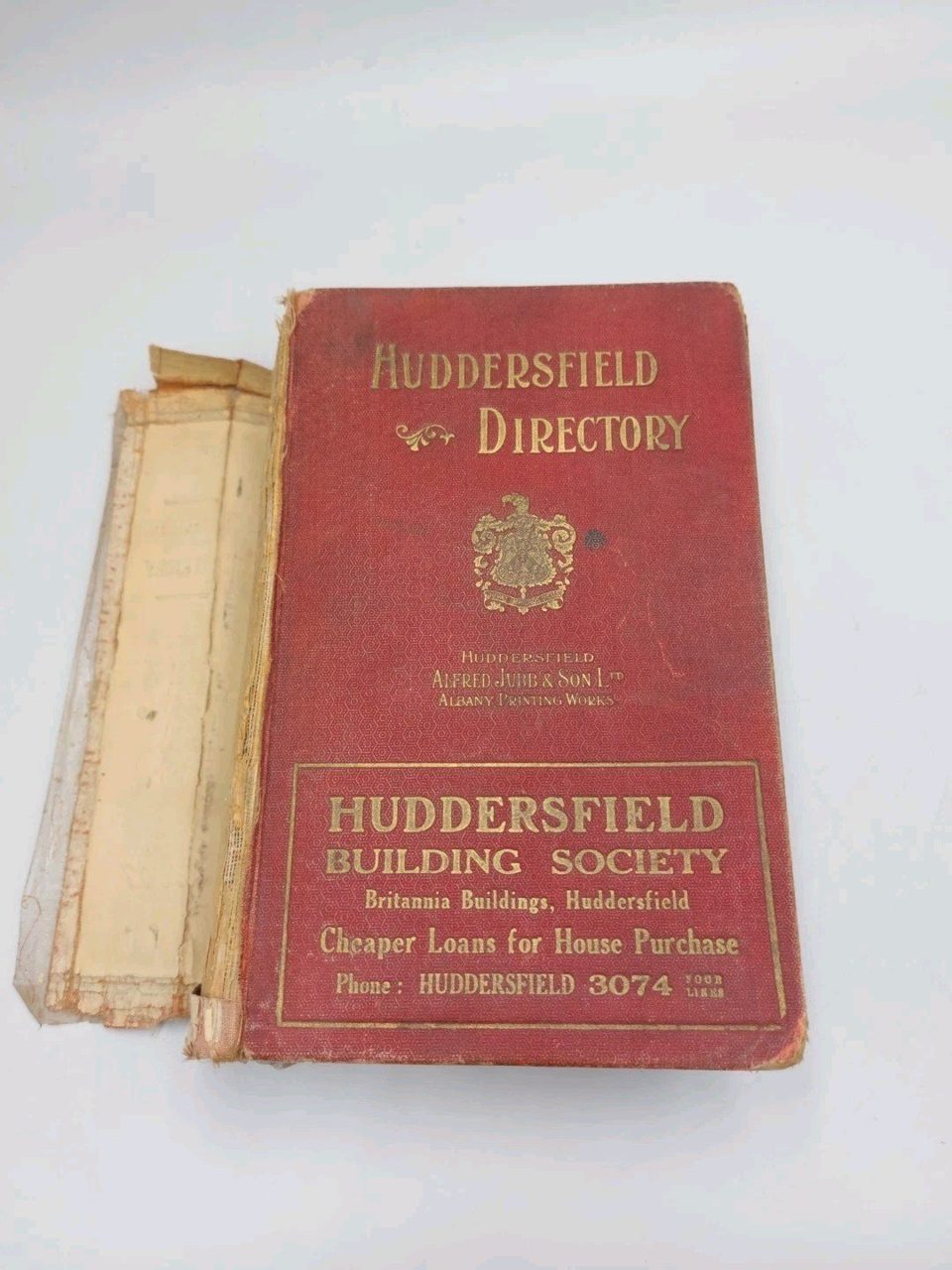 The Halifax County Borough Directory 1937 Acceptable Condition