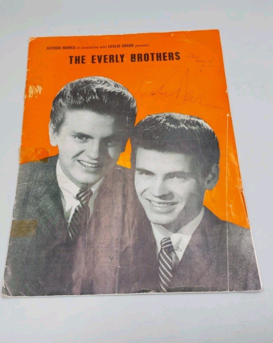 1962 Concert Programme The Everly Brothers