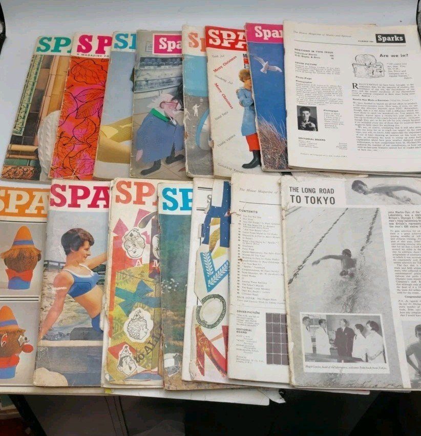 Sparks In House Magazine Of Marks And Spencer 1960s 15 Issues