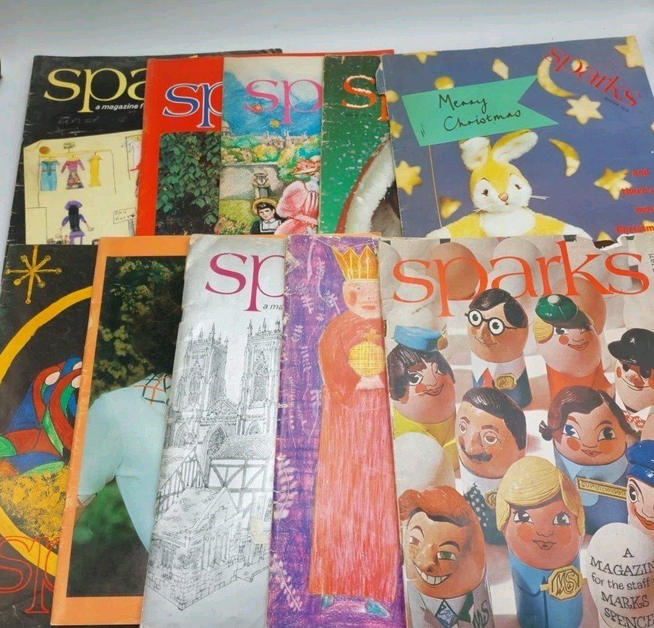 Sparks In House Magazine Of Marks And Spencer 1970s 16 Issues