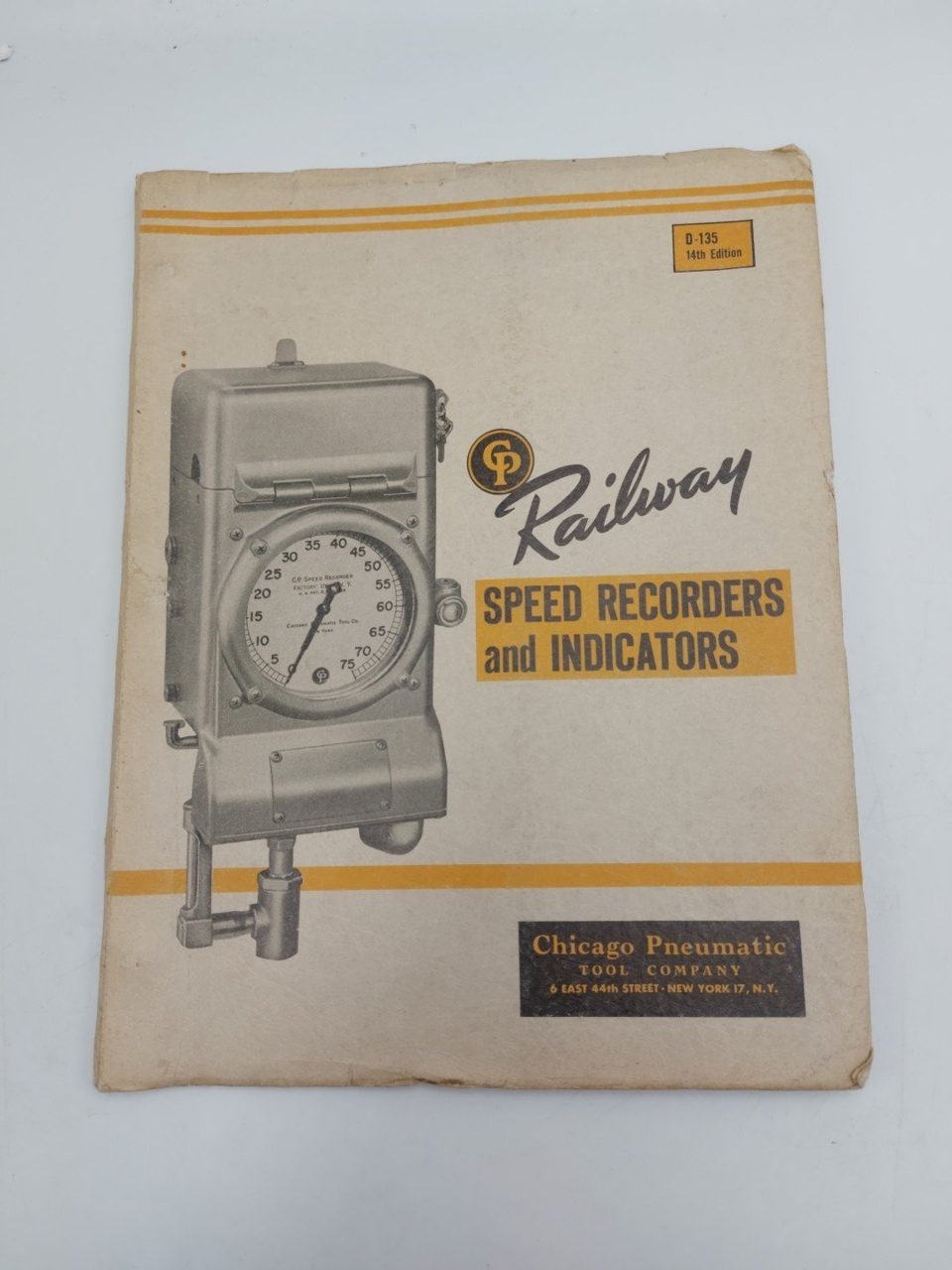 C P Railway Speed Recorders And Indicators Chicago Pneumatic Catalogue