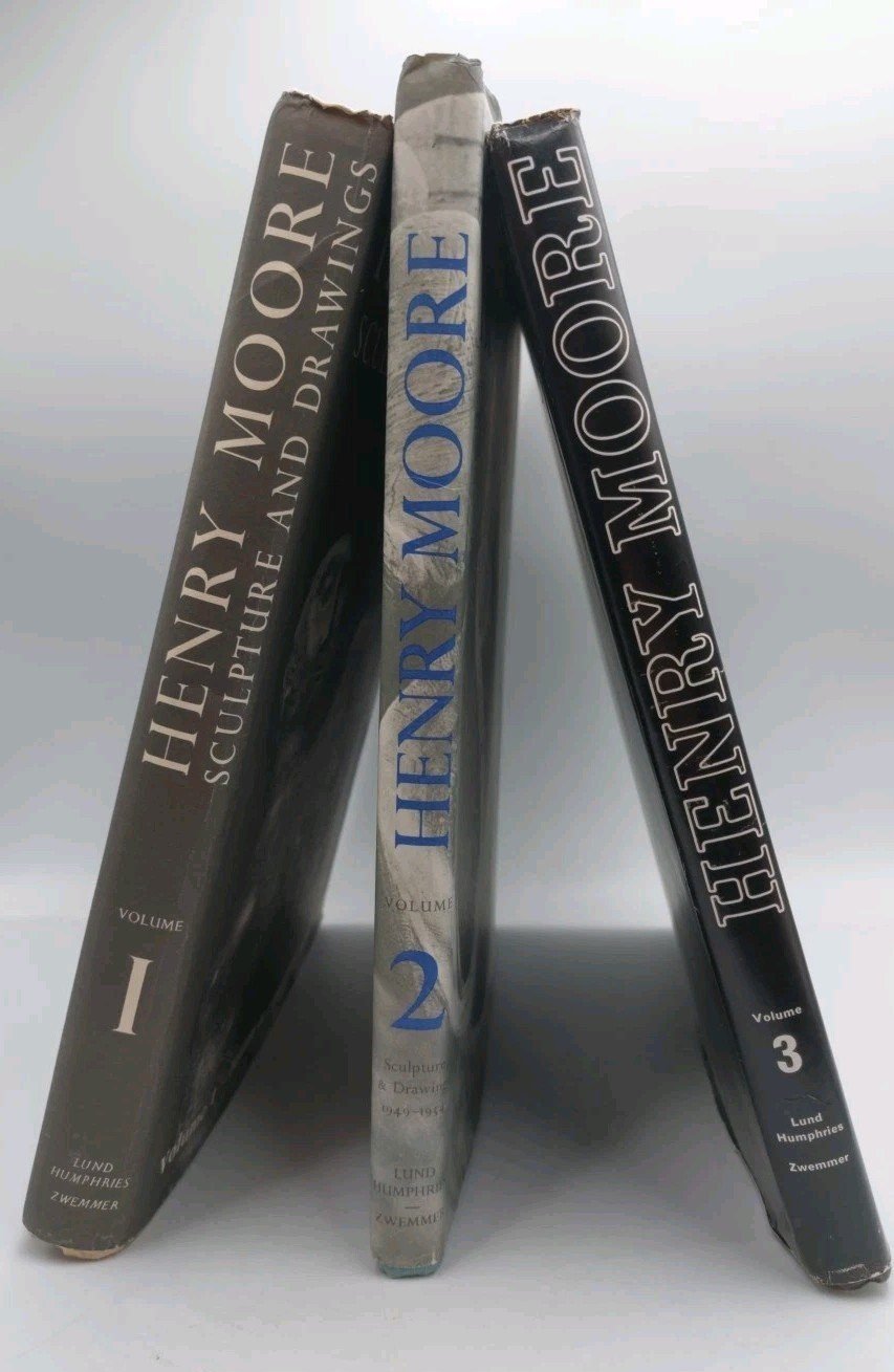 Henry Moore Sculpture And Drawings Volumes 1 - 3 Ex Library