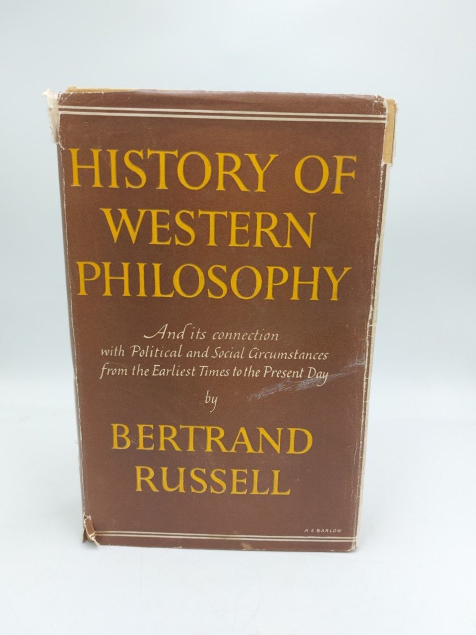 A History Of Western Philosophy Bertrand Russell 1957 6th Impression