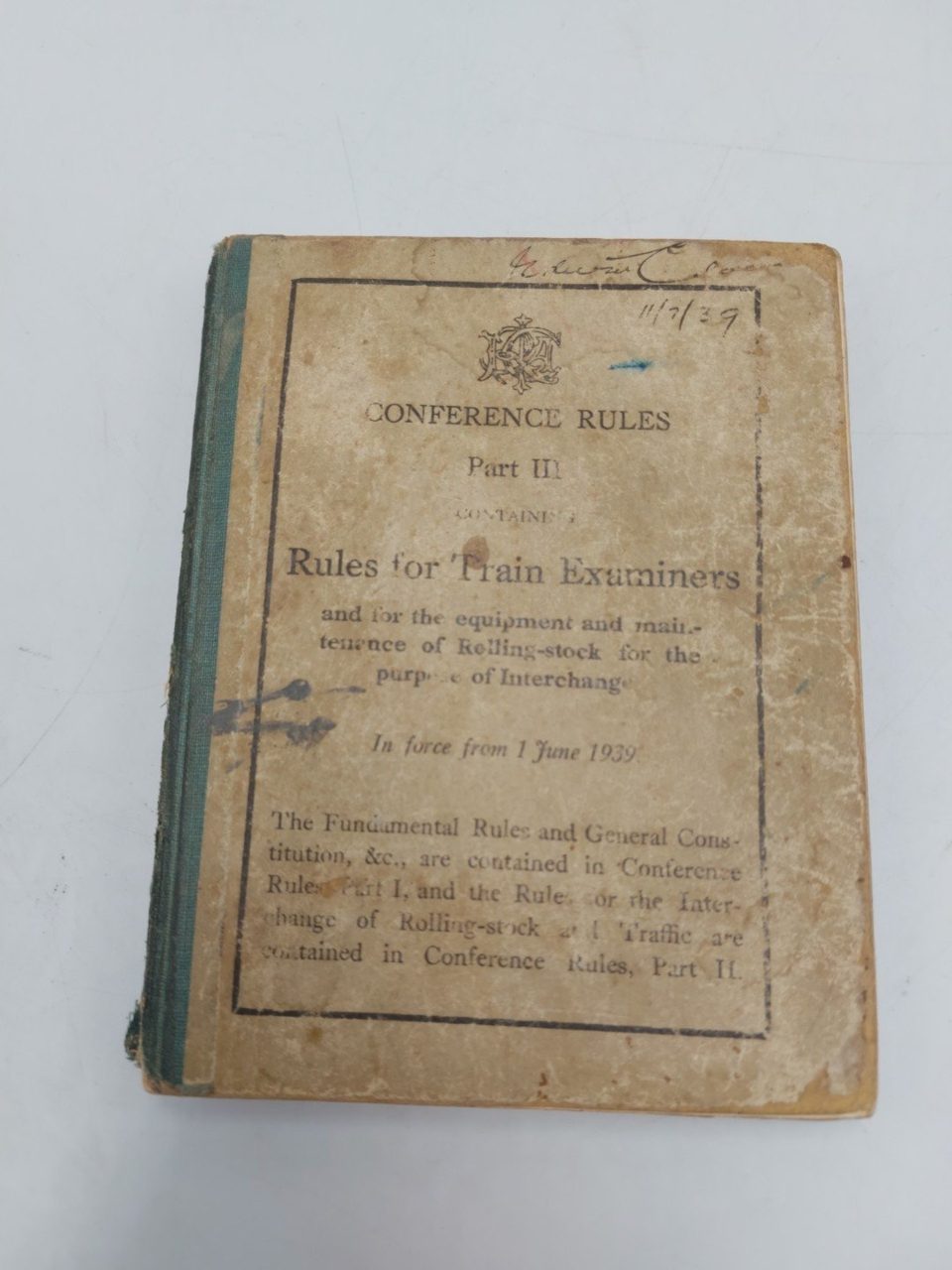 Conference Rules Part 3 Rules For Train Examiners