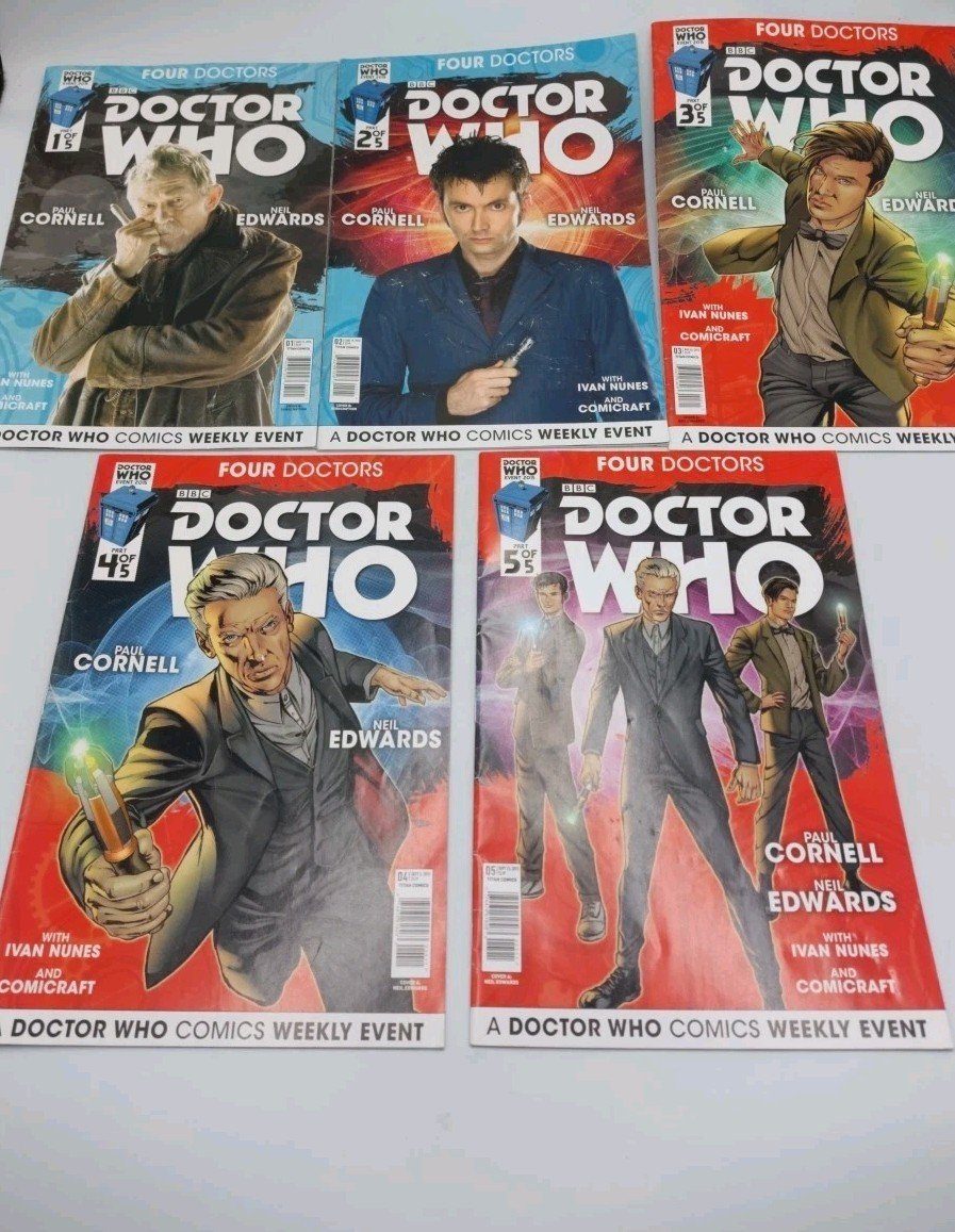 Doctor Who: Four Doctors Titan, 2015 # 1-5 Paul Cornell