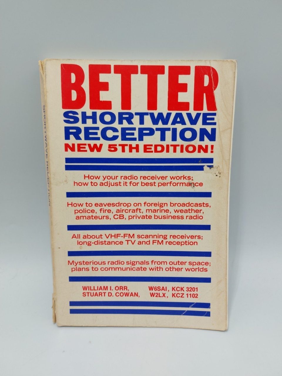 Better Shortwave Reception New 5th Edition Orr Cowen