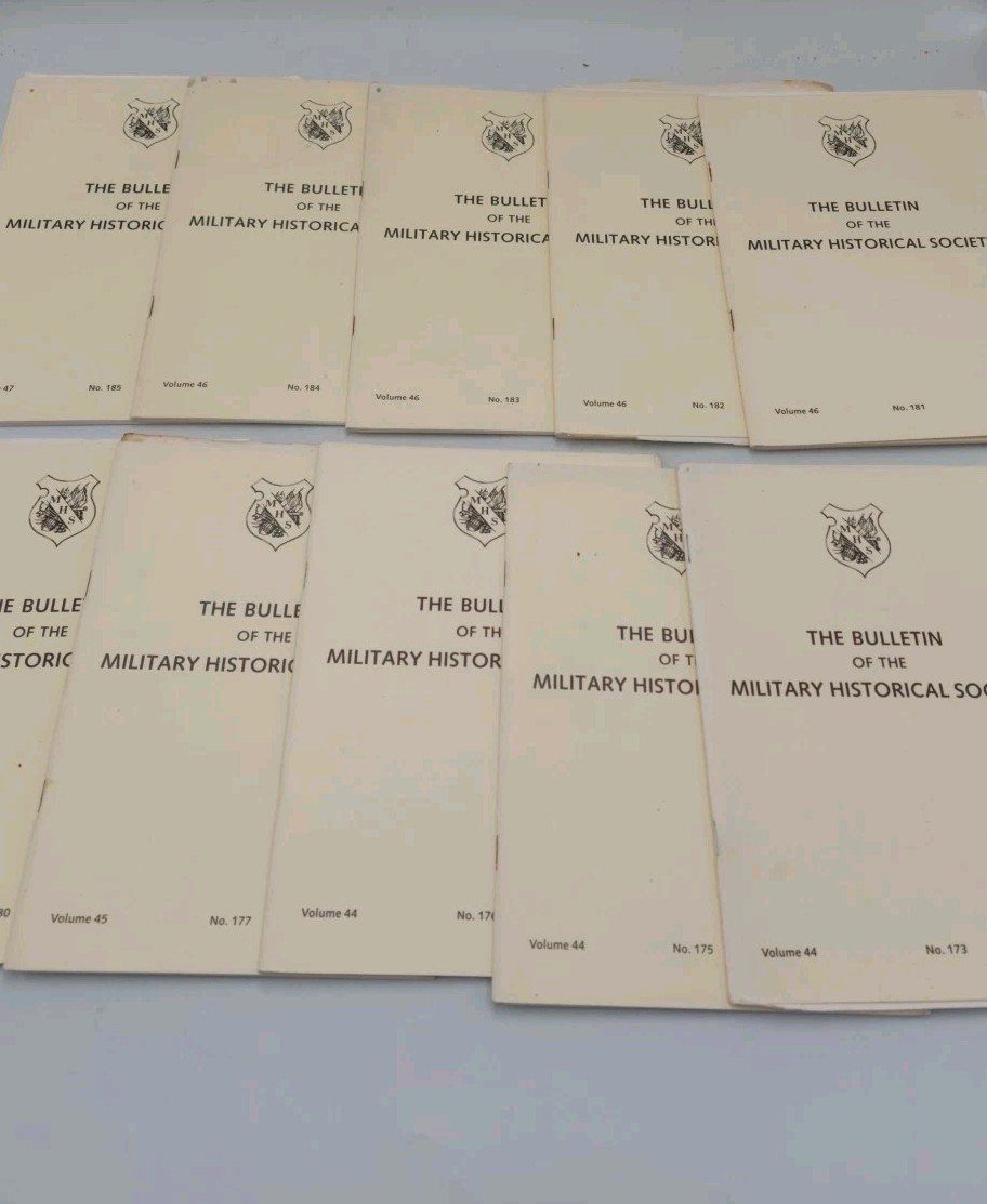 The Bulletin Of The Military Historical Societyx 10 No.173-185 Missing 174 78 79