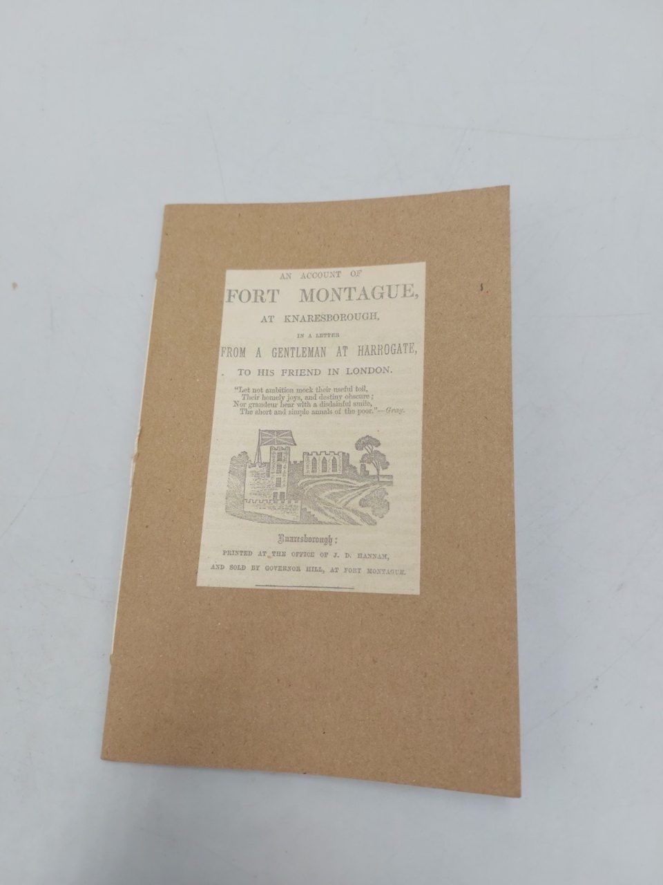 An Account Of Fort Montague At Knaresborough In A Letter From A Gentleman In...