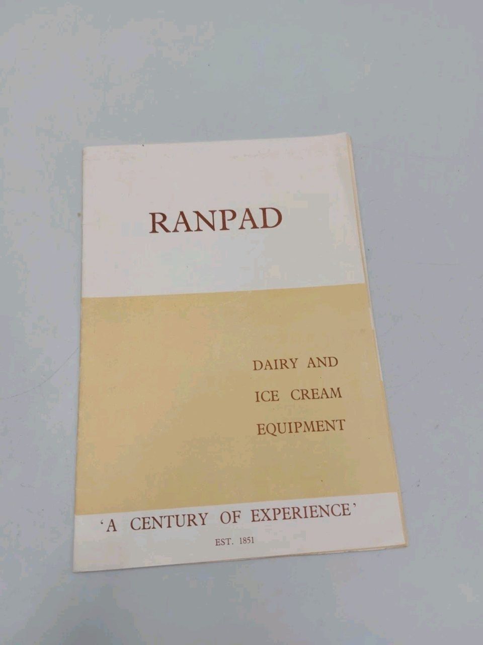 Ranpad Dairy And Ice cream Equipment Catalogue
