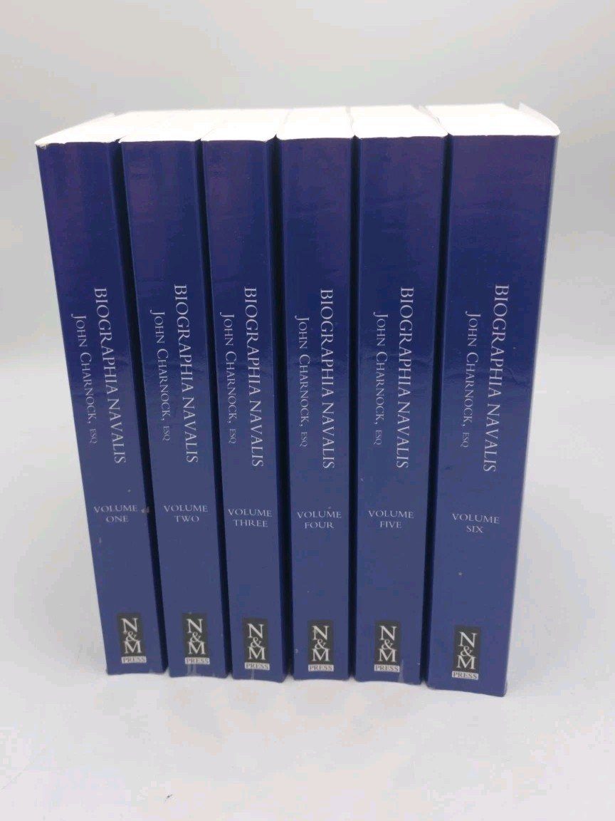 Biographia Navalis John Charnock Volumes 1-6