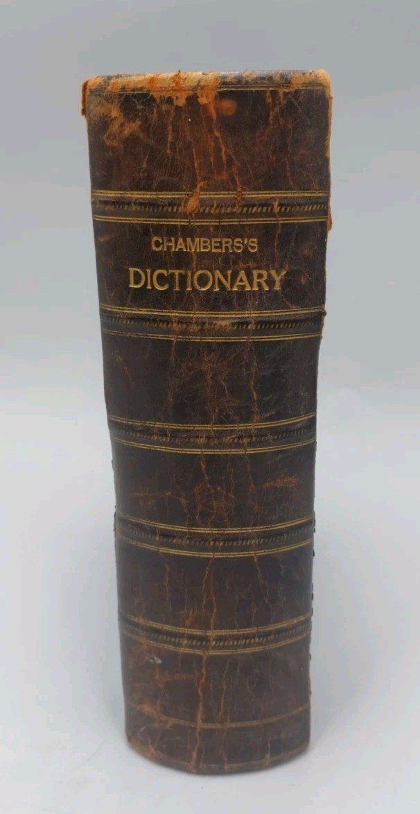 Chambers Dictionary Vintage Leather Binding