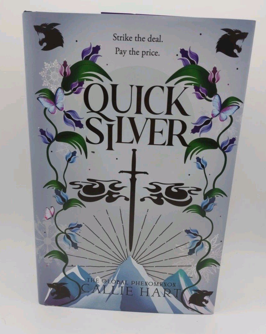 Quicksilver Callie Hart Discreet Cover Reversable Dust Jacket NOT SIGNED HB