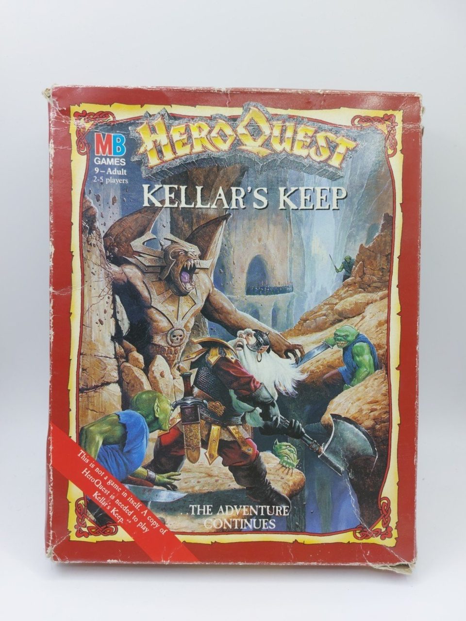 Hero Quest Kellar's Keep Box And Board Components Replacement Parts