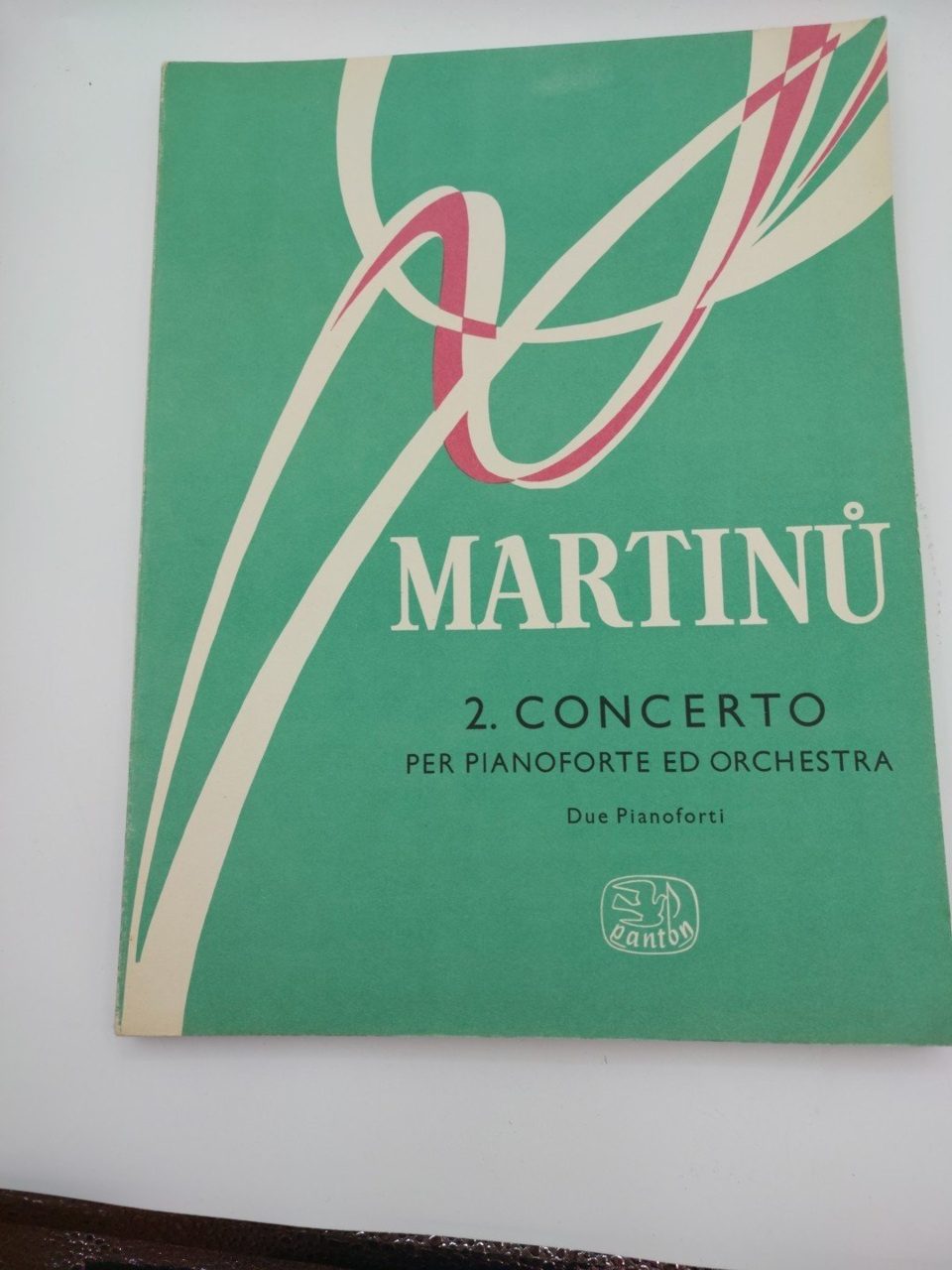 Martinu 2. Concerto Per Pianofote Ed Orchestra Panton Italian Language