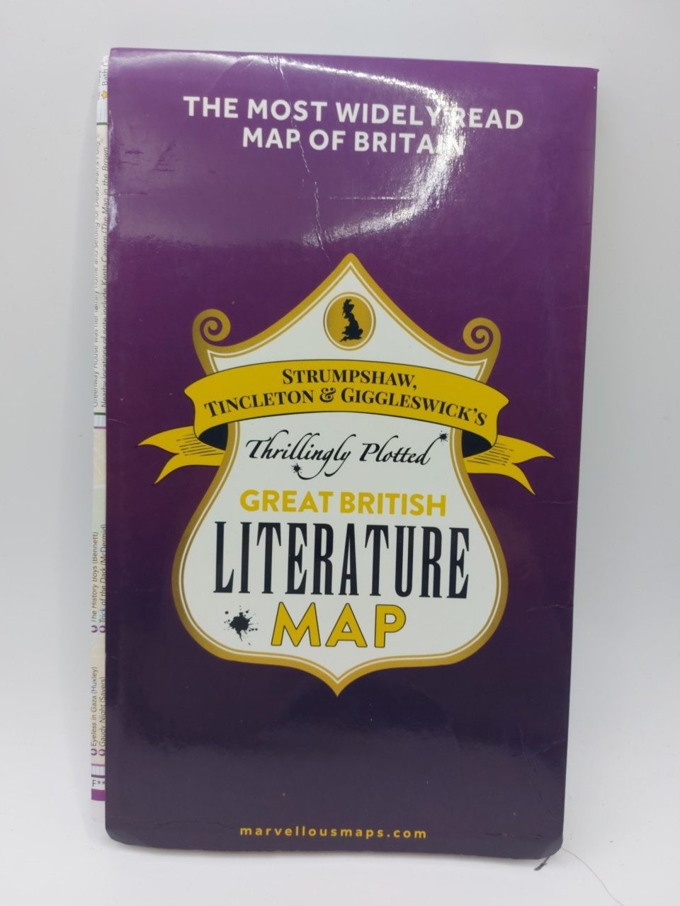 Great British Literature Map Literary Map & Guide | Marvellous Maps