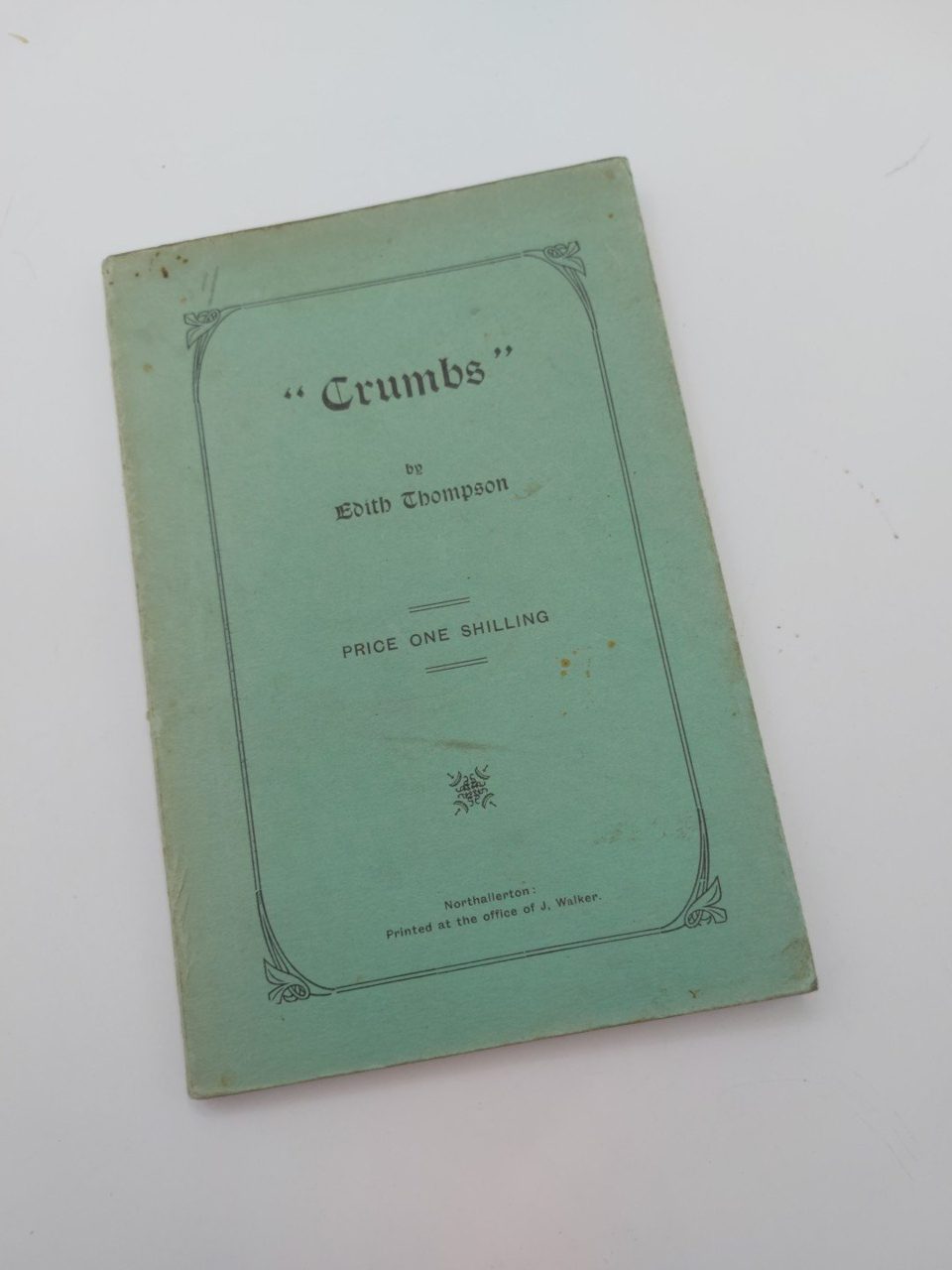 Crumbs Edith Thompson Poems
