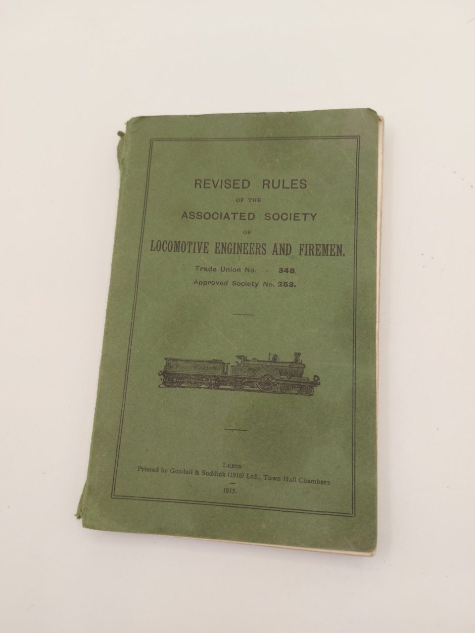 1915 REVISED RULES LOCOMOTIVE ENGINEERS & FIREMEN. Associated Society