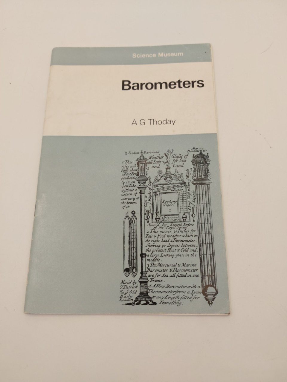 Barometers A G. Thoday.