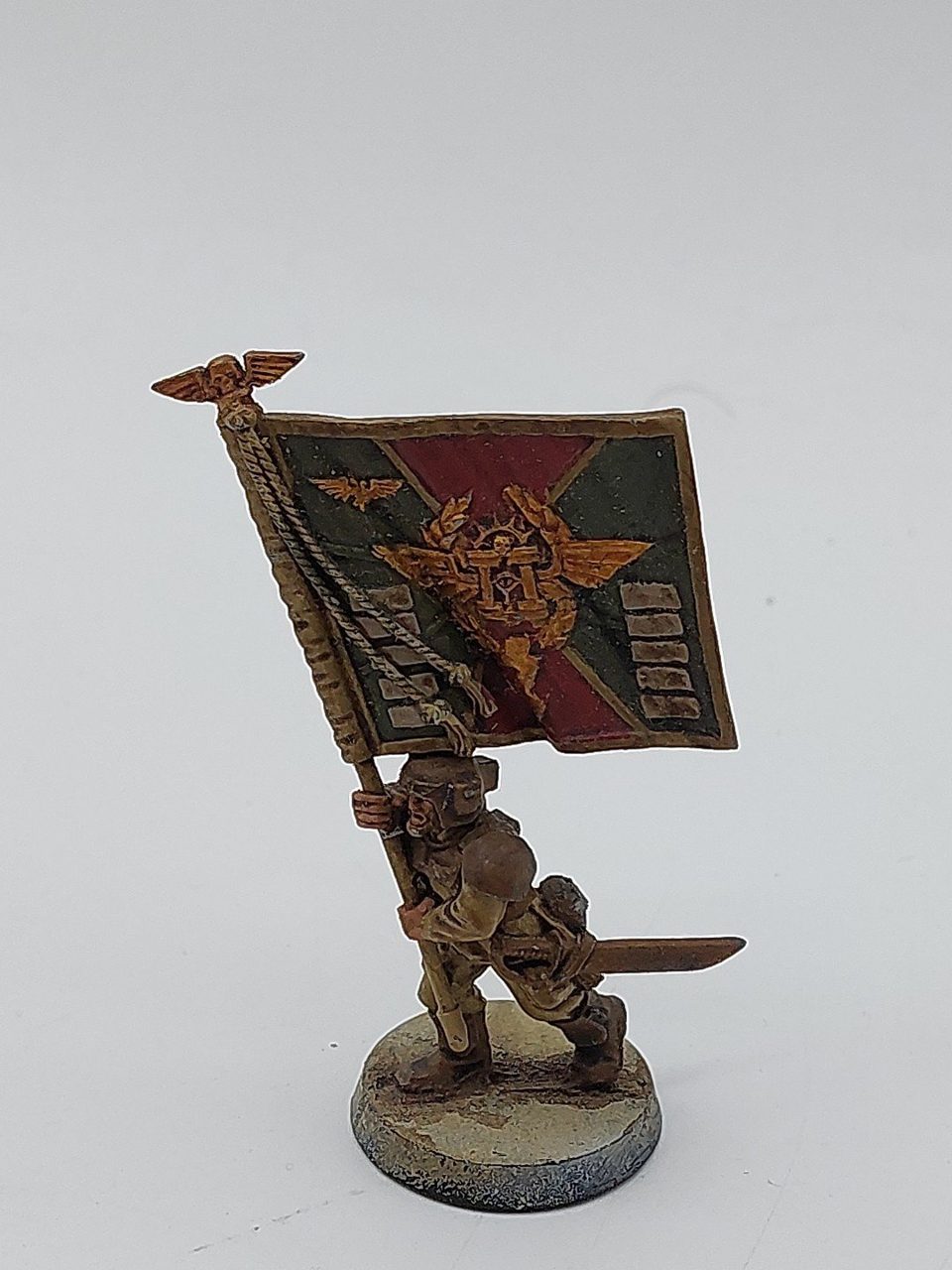 Warhammer 40k Astra Militarum Cadian Standard Bearer Metal Painted GW