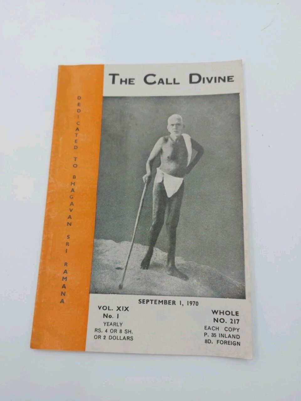 The Call Devine Bhagavan Sri Ramana Vol XIX No.1