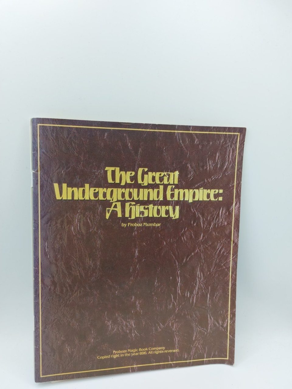 Zork Manual The Great Underground Empire A History