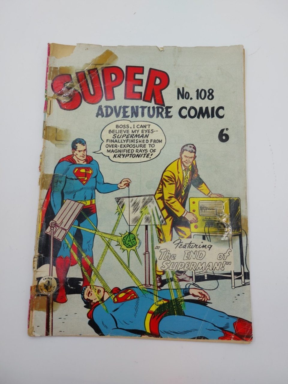 Super Adventure Comic No.108 Colour Comics Vintage Acceptable Condition