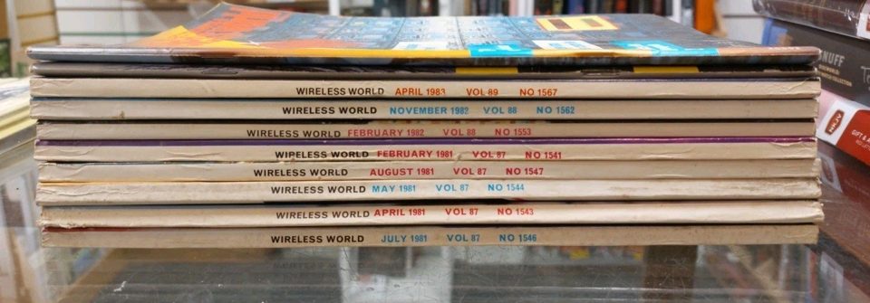 Wireless World Magazine Bundle 10 Issues 1980s